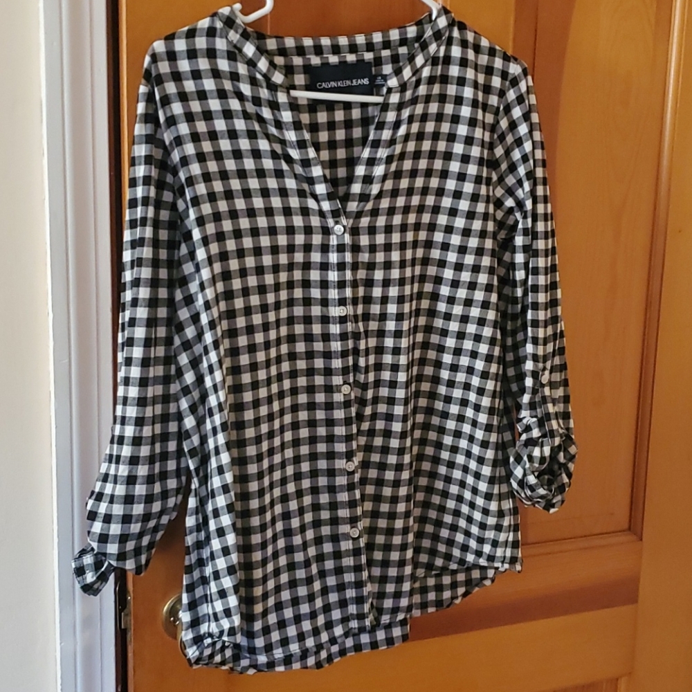 Large dress shirt.